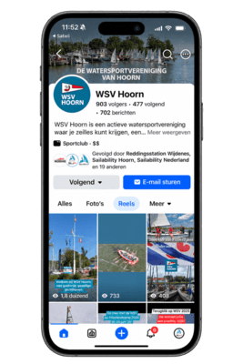 wsv-hoorn-facebook-profiel-op-iphone